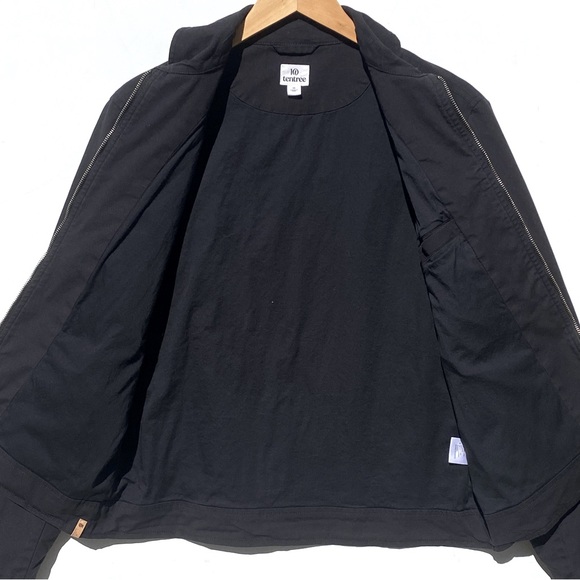 TENTREE Men’s Harrington Zip Front Black Jacket Size Medium - Picture 10 of 11